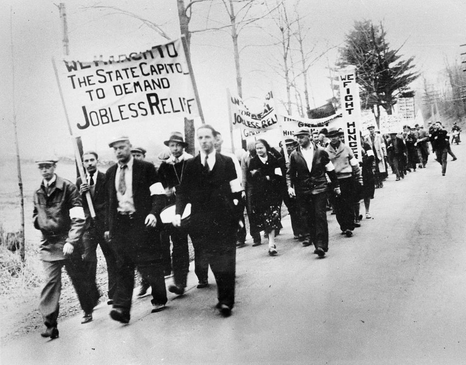 Great Depression  hunger marches