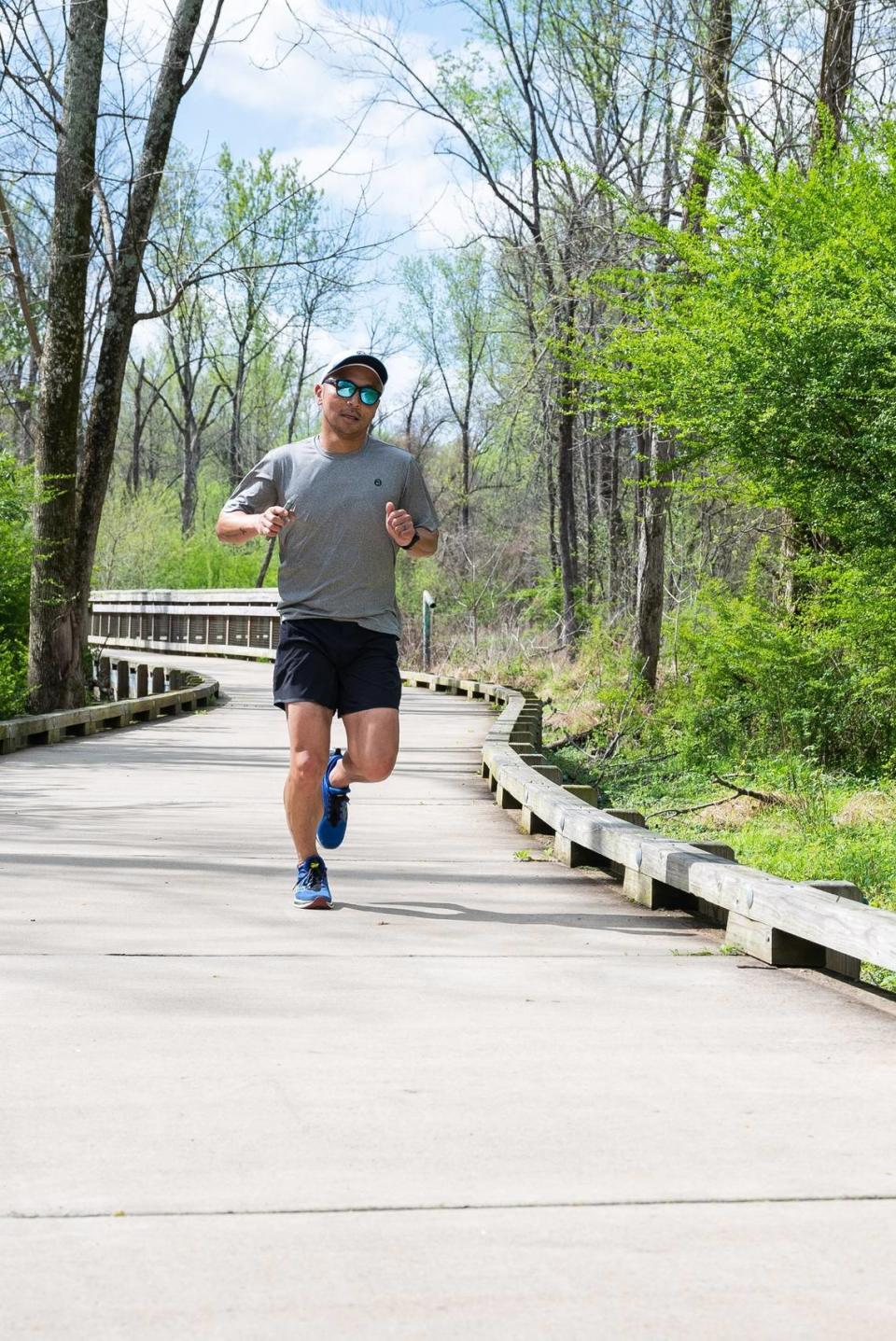 Théoden Janes definitely got his steps in while taking on this adventure from one side of Charlotte to the other.