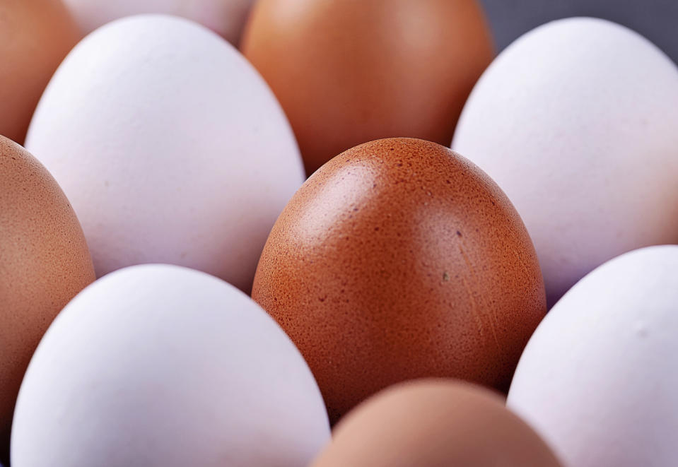 Closeup of eggs