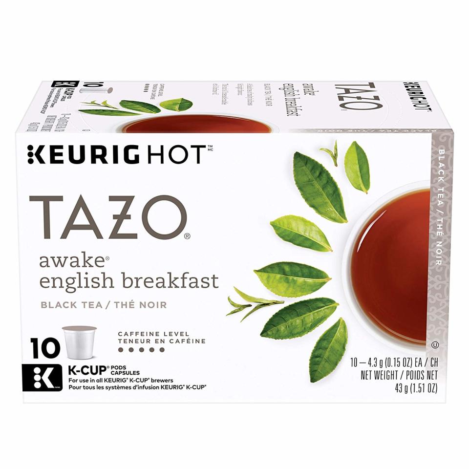 Tazo K-Cup Pods, Awake English Breakfast Black Tea. (Photo: Amazon)