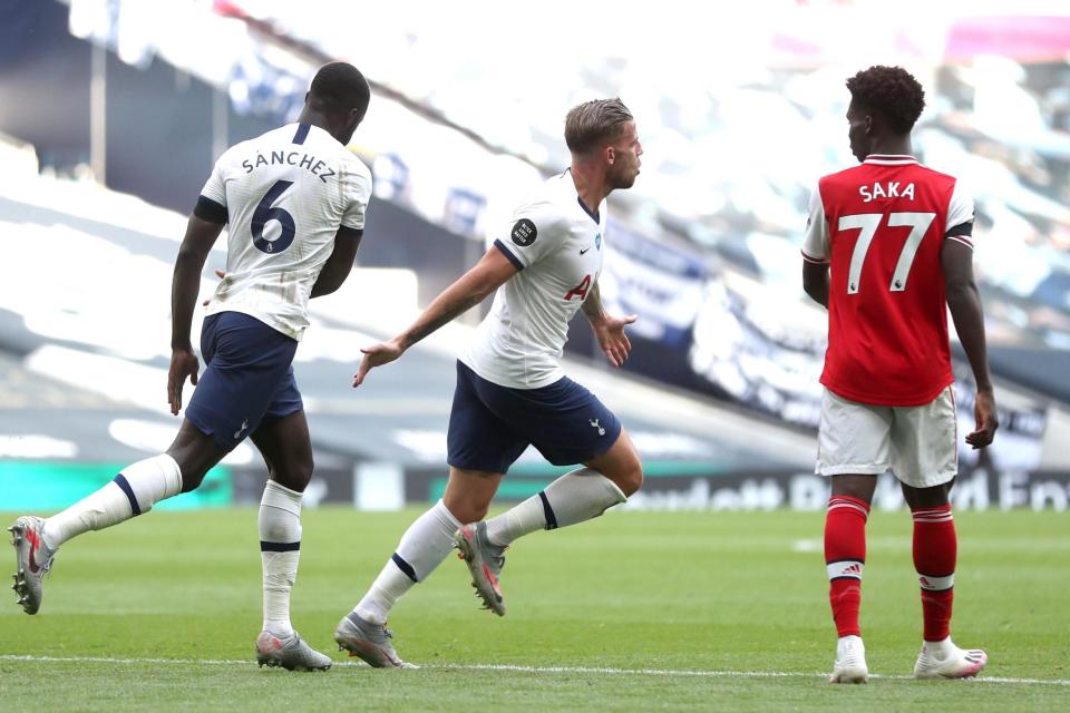 Alderweireld celebrates his late winner Photo: Tottenham Hotspur FC via Getty Images