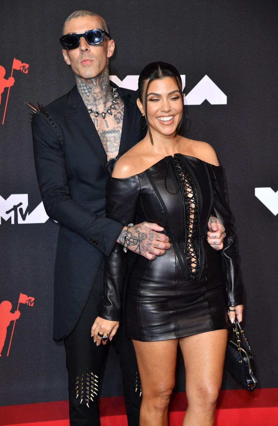 <div class="inline-image__caption"><p>Travis Barker Kourtney Kardashian.</p></div> <div class="inline-image__credit">Angela Weiss/Getty</div>