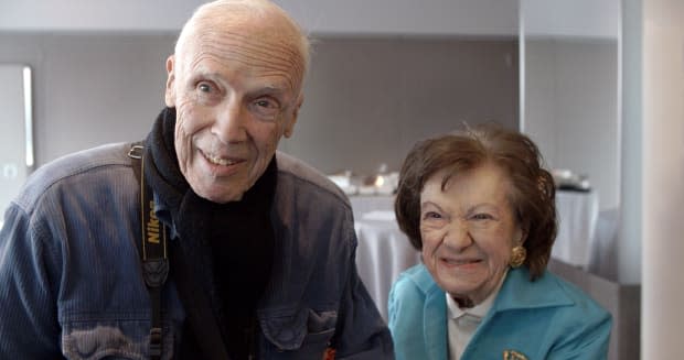 Bill Cunningham and Ruth Finley at City Meals on Wheels event honoring Ruth.