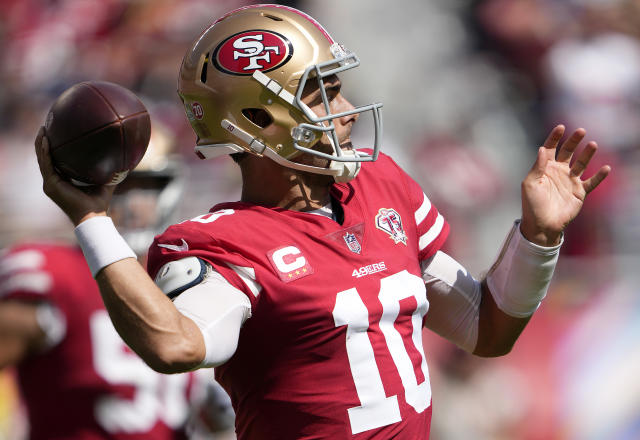 Garoppolo to start SNF vs. Colts, Lance ruled out due to knee