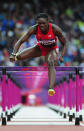 Dawn Harper of the United States competes in the Women's 100m Hurdles Semifinals on Day 11 of the London 2012 Olympic Games at Olympic Stadium on August 7, 2012 in London, England. (Photo by Stu Forster/Getty Images)