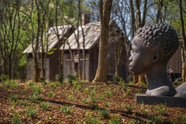 ART HISTORY
“Black Renaissance,” by Rayvenn D’Clark, is one of the park’s sculptures. - Credit: EQUAL JUSTICE INITIATIVE/HUMAN PICTURES