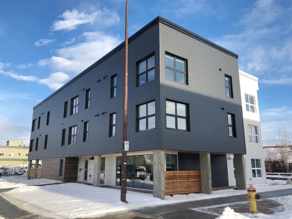 The Yukon government's housing first project is nearing completion in downtown Whitehorse.