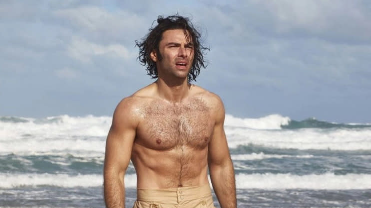 Aidan Turner as the title character in the BBC historical drama 'Poldark'. (Credit: BBC)