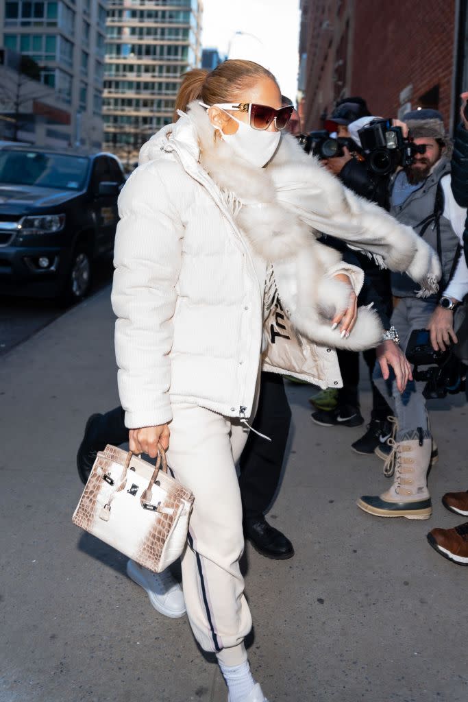 J.Lo was snapped on a separate outing in New York back in 2020 toting the eye-wateringly expensive accessory. GC Images