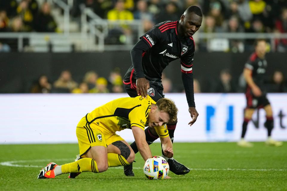 Crew midfielder Aidan Morris is Columbus' most-fouled player in MLS play with 29 fouls suffered.