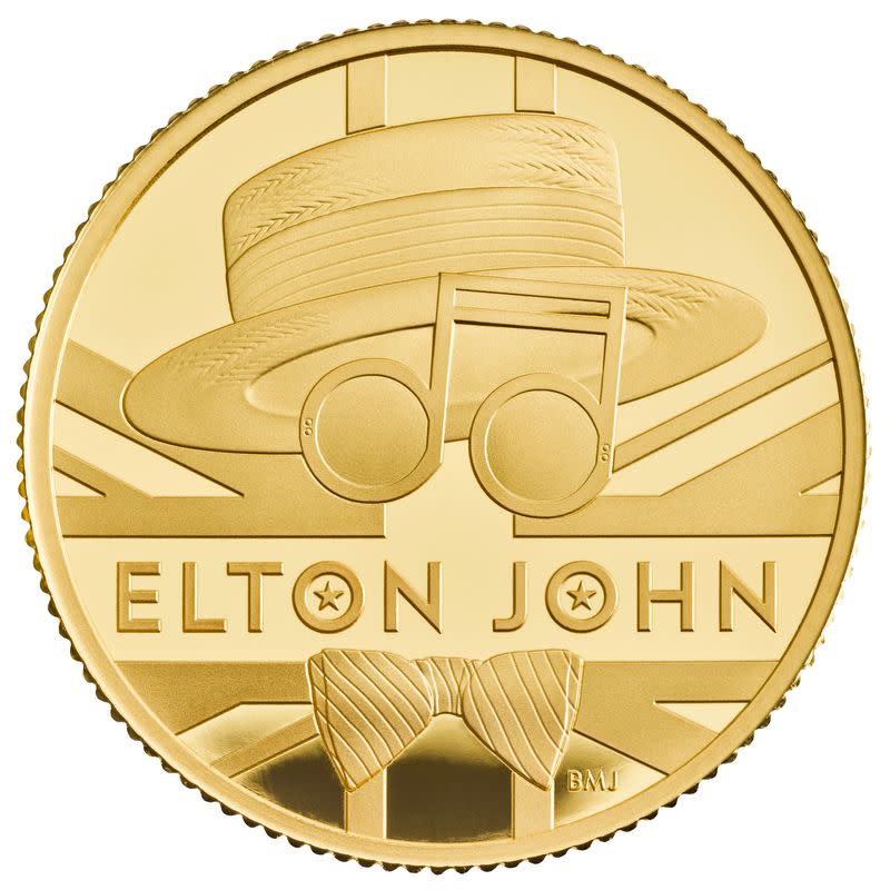 The new competitive Elton John coin collection is released by Britain's Royal Mint