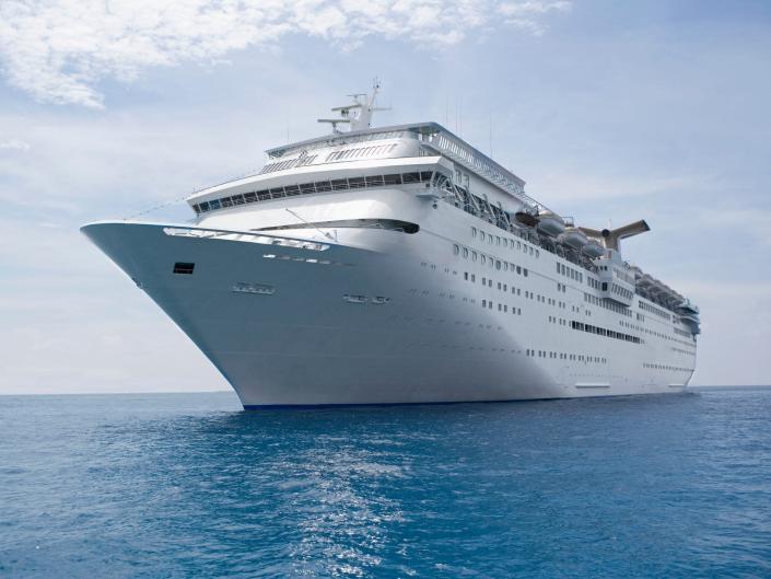 Cruise ship in the caribbean