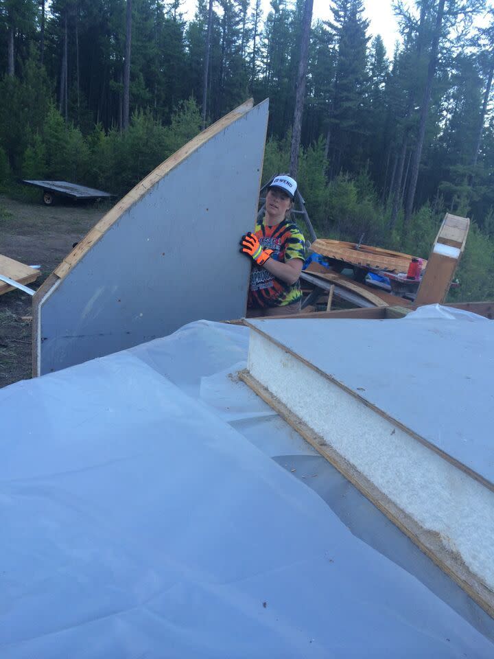 The Busbys’ off-the-grid yurt in Montana