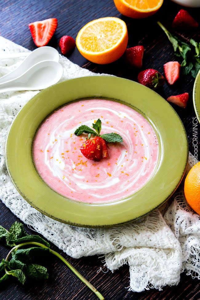 Strawberry Coconut Soup