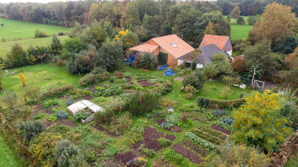 Farm in the Netherlands where family were found after living in isolation for years.