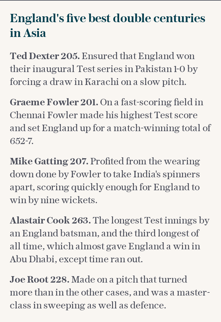 England's five best double centuries in Asia