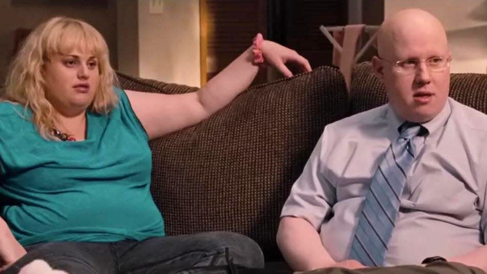 Rebel Wilson and Matt Lucas in "Bridesmaids."