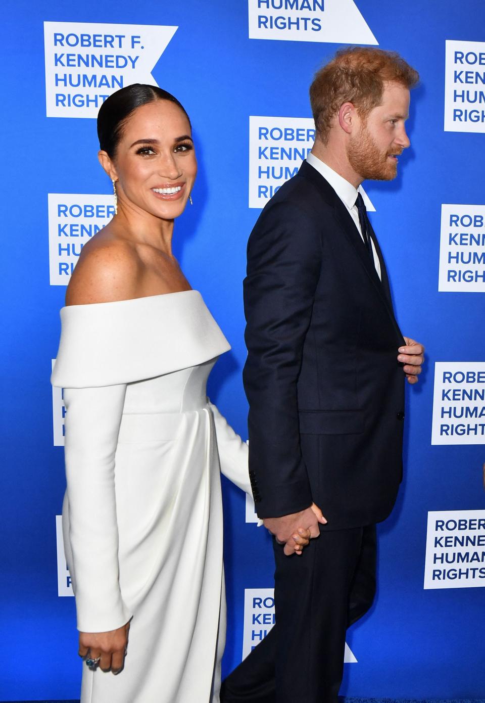 Prince Harry, Duke of Sussex, and Megan, Duchess of Sussex, arrive for the 2022 Ripple of Hope Award Gala at the New York Hilton Midtown Manhattan Hotel in New York City on December 6, 2022.