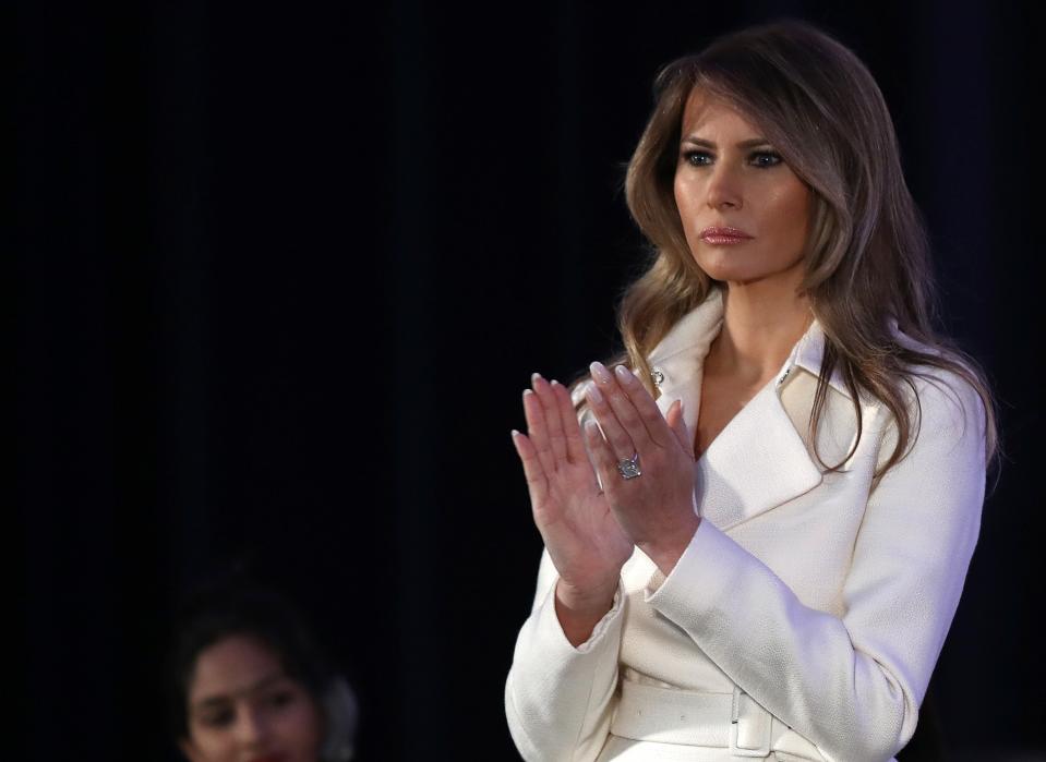 Melania still isn’t enamoured with the idea of being First Lady