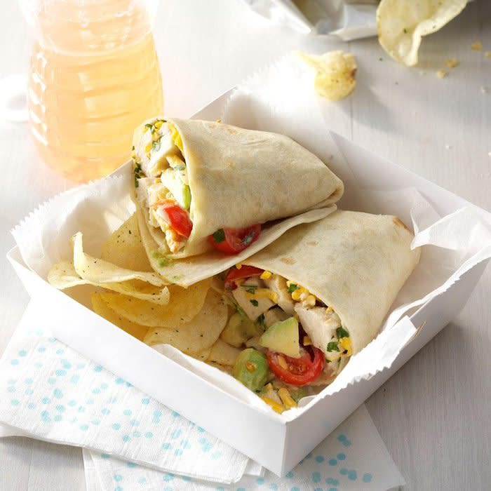 Avocado-Ranch Chicken Wraps