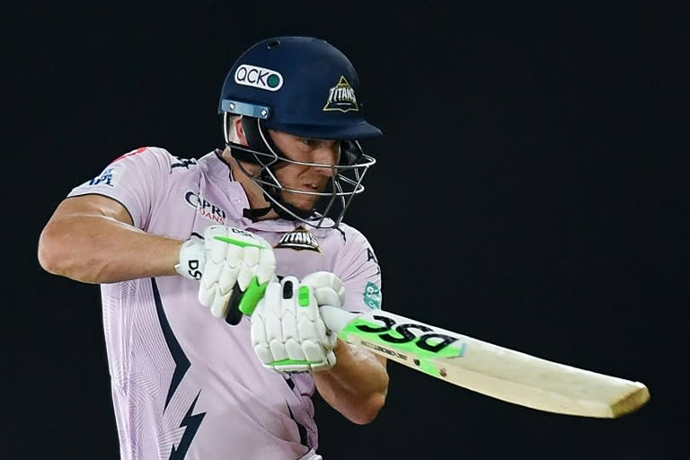 South African David Miller of the Texas Super Kings was Player of the Match in the opening game of Major League Cricket against the Los Angeles Knight Riders (INDRANIL MUKHERJEE)