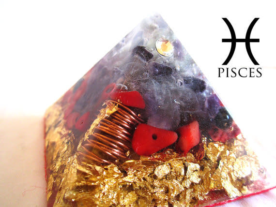 Tip to try for Pisces: Energize your home with a crystal pyramid