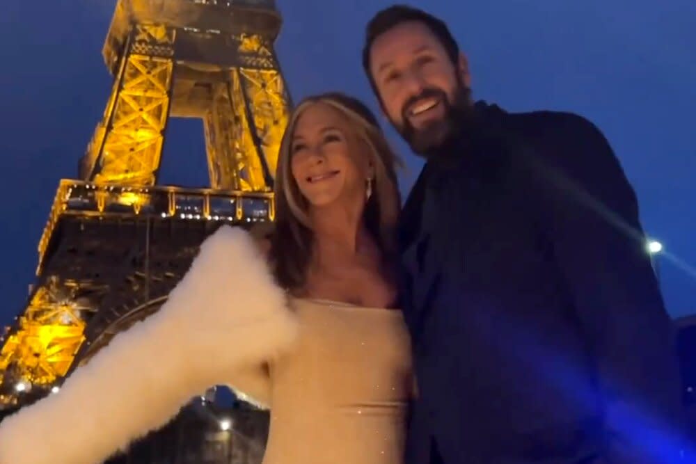 Jennifer Aniston Shares Glimpse Behind the Scenes of Promo Tour for Murder Mystery 2: ‘Thank You Paris’