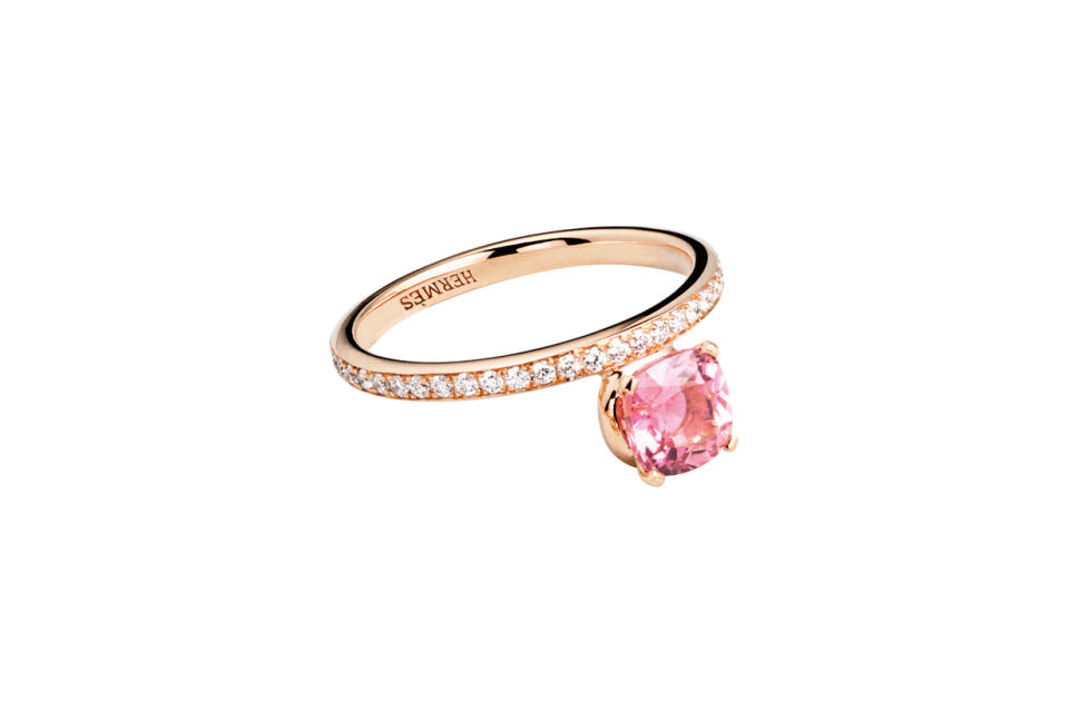 Grand Jeté series rose gold diamond and pink tourmaline ring NT$267,500