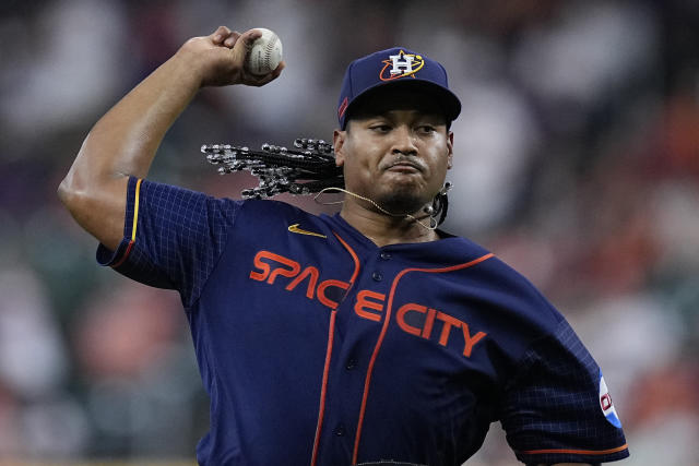 Astros' middling start gets worse with RHP Luis Garcia needing