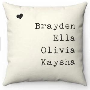 Personalized Names Pillow