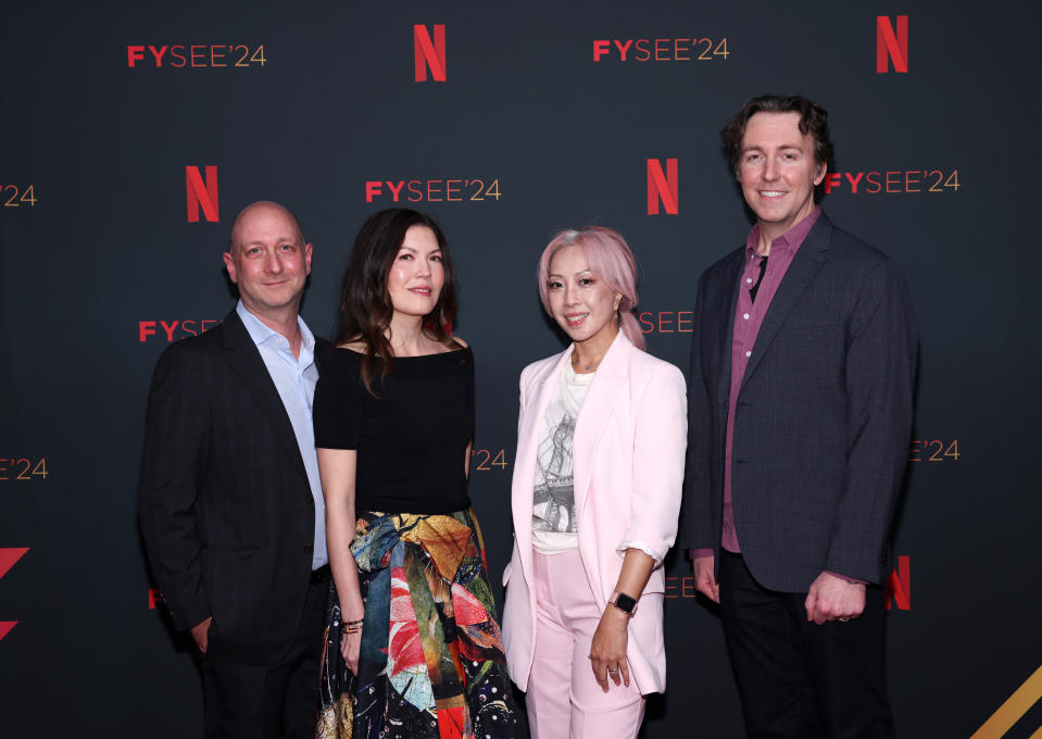 Michael Green, Amber Noizumi, Jane Wu, and Toby Wilson attend Netflix FYSEE: Blue Eye Samurai