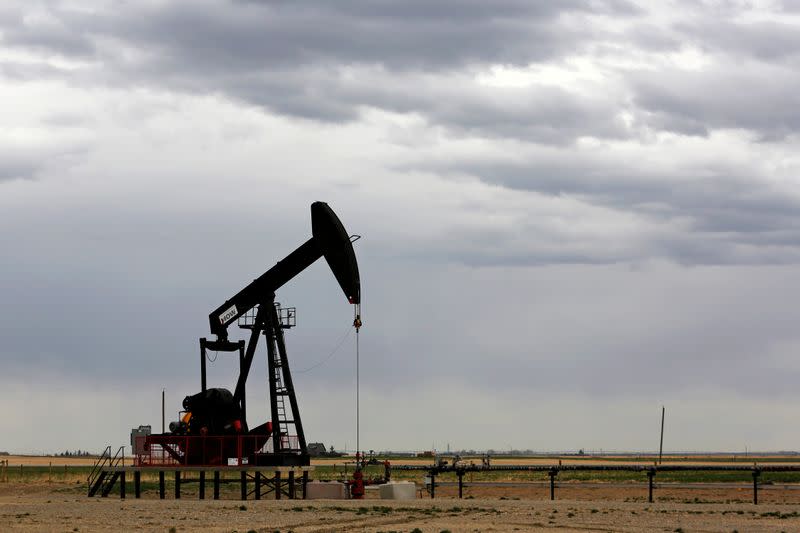 FILE PHOTO: A TORC Oil & Gas pump jack near Granum