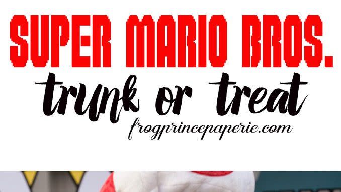 trunk or treat ideas super mario