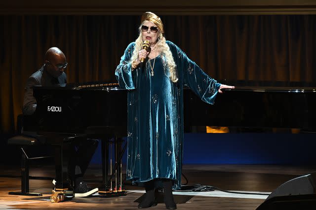 Shannon Finney/Getty Images Joni Mitchell performs at the 2023 Library of Congress Gershwin Prize for American Song