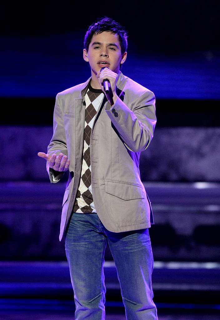 David Archuleta performs as one of the top 9 on the 7th season of American Idol.