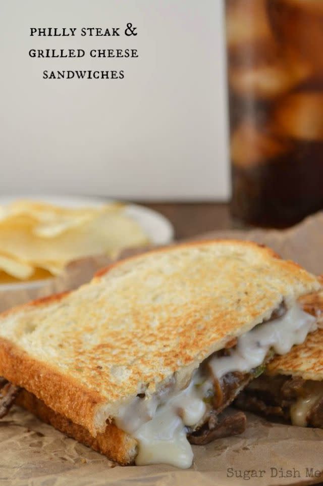 Philly Cheesesteak Grilled Cheese