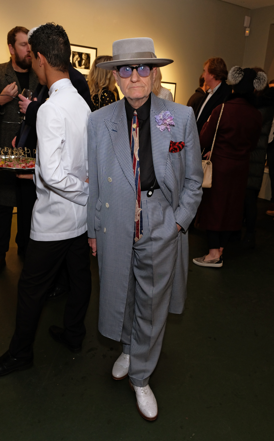 George Skeggs attends a private view of A Paul Raymond Show (Dave Benett)