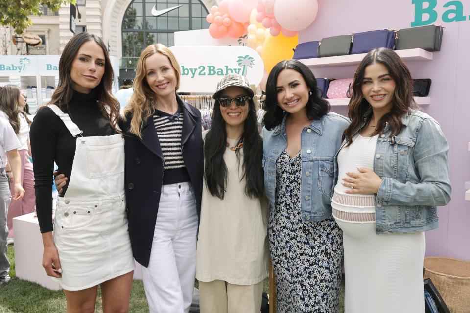 Jordana Brewster, Leslie Mann, Demi Lovato, Jenna Dewan and Ali Wong attend the Baby2Baby Mother's Day celebration