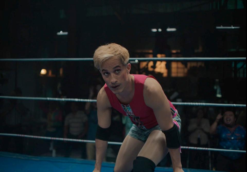 Gael García Bernal plays a gay grappler from El Paso who takes off his mask, reinvents himself as a flamboyant character and rises to stardom in a macho Mexican sporting world in the wrestling biopic "Cassandro."