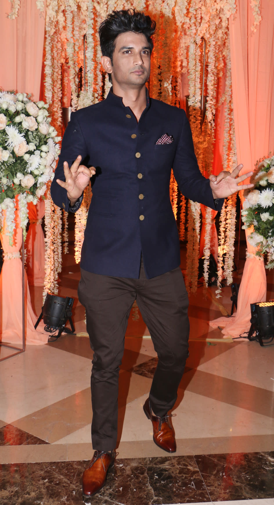 Sushant Singh Rajput strikes a pose.