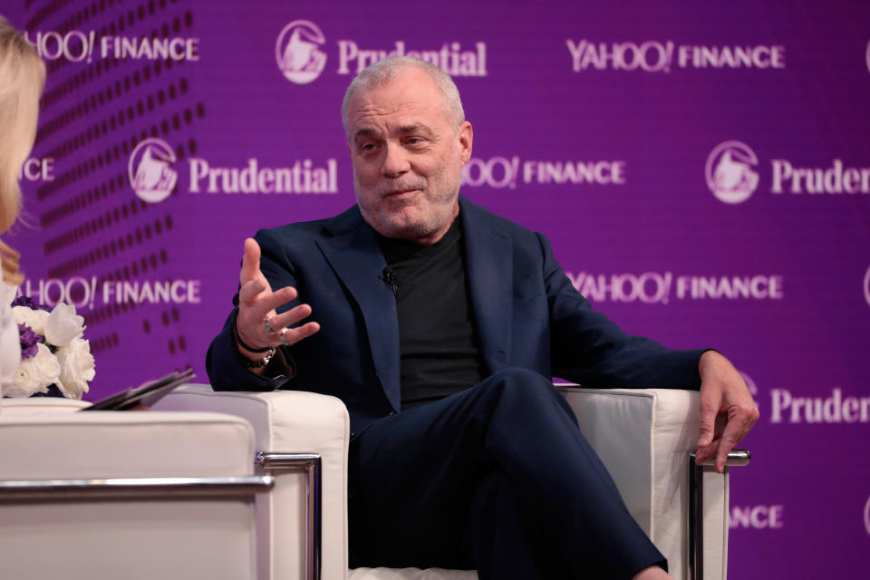 NEW YORK, NY - OCTOBER 25:  Aetna Chairman & CEO Mark Bertolini speaks onstage at the Yahoo Finance All Markets Summit on October 25, 2017 in New York City.  (Photo by Cindy Ord/Getty Images for Yahoo)