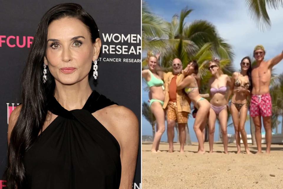 <p>Kevin Winter/FilmMagic; demi moore/ Instagram</p> Demi Moore and her daughters on a family vacation