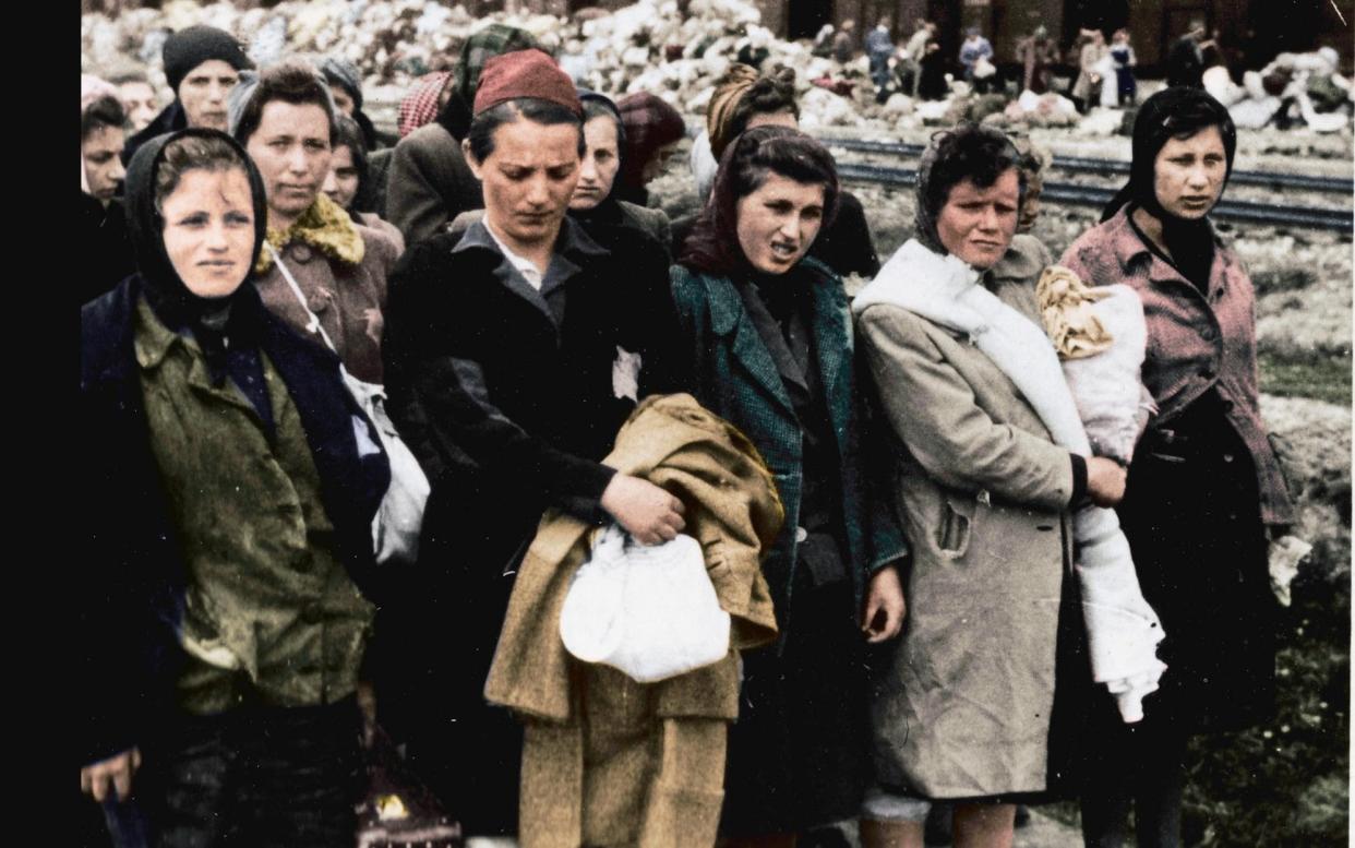 Traumatic: colourised photos of Auschwitz featured in a two-part documentary - Television Stills