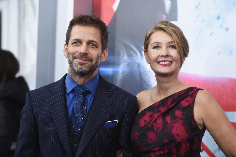 Zack Snyder and Deborah Snyder attend the "Batman V Superman: Dawn Of Justice" premiere. (Photo: Jamie McCarthy via Getty Images)