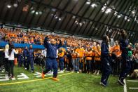 <p><strong>40. Syracuse</strong><br>Top 2017-18 sport: men’s indoor track. Trajectory: Steady. After vaulting up to 21st in 2016, the Orange have returned to their more natural surroundings — 44th last year and 46th this year. Syracuse is well ahead of the surprisingly large lower class of the ACC, but a long way from competing with the top tier of the conference. </p>