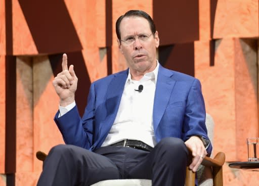 Chairman and CEO of AT&T Randall Stephenson speaks onstage during a Vanity Fair event in Beverly Hills, California, in October 2017