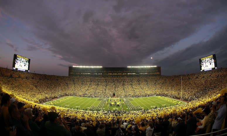 A general view of Michigan's football stadium.