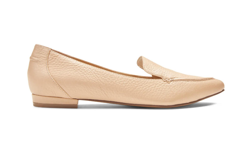 nude loafer, pointed toe loafer, steve madden loafer 