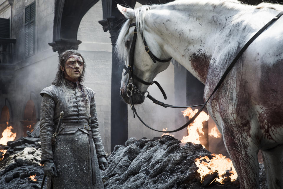 Arya Stark fights for survival in Game of Thrones season 8 episode 5. | Helen Sloan—HBO