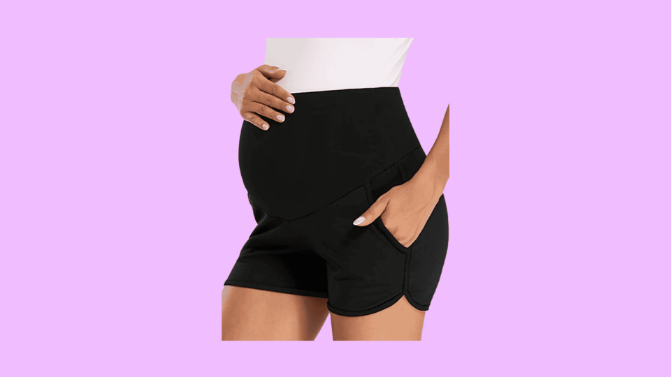 These maternity shorts are perfect for lounging around the house.